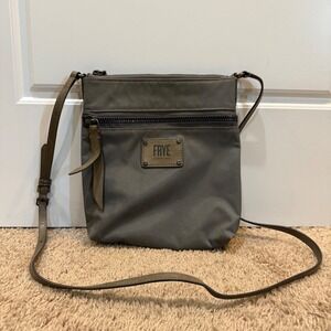 Frye Crossbody Bag Nylon Gray Everyday Casual‎ Travel Purse